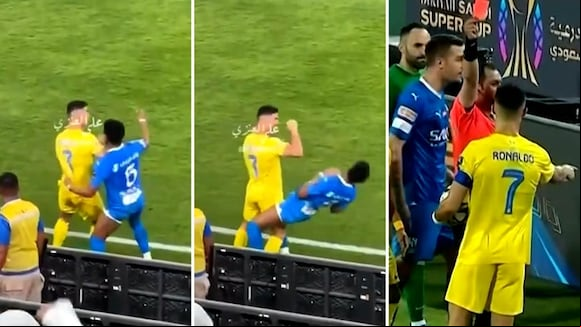 Cristiano Ronaldo expulsado en el fútbol de Arabia Saudita
