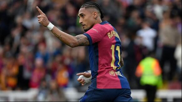 Raphinha marcó el 4-3 del Barcelona sobre el Celta de Vigo. (Video: ESPN)