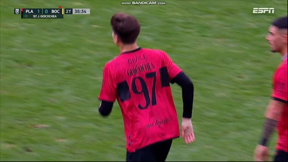 Juan Pablo Goicochea debutó en Platense ante Boca Juniors. (Video: ESPN)