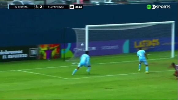 Gol de Luis Baylon para el 3-2 de Sporting Cristal vs. Fluminense. (Video: DIRECTV)