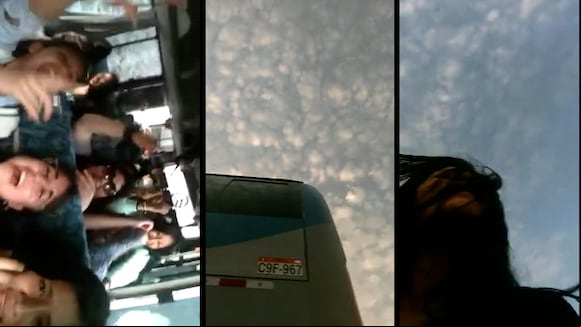 Video viral: Joven se graba cantando en un bus y celular se le cae por la ventana