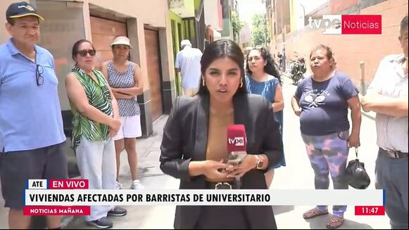 Vecinos de Ate denuncian actos vandálicos de presuntos barristas de la 'U'. (Video: TV Perú Noticias)