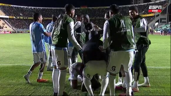 El gol de Corozo en el Sporting Cristal vs. The Strongest (Fuente: ESPN)