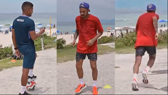 Los entrenamientos de Guerrero en Brasil (Video: Club UCV)