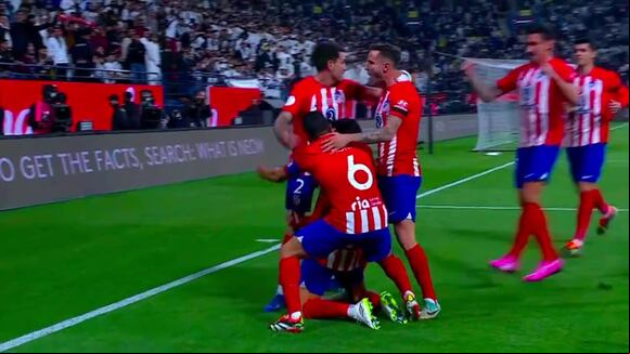 Gol de Mario Hermoso para el 1-0 de Real Madrid vs. Atlético de Madrid. (Vídeo: X).
