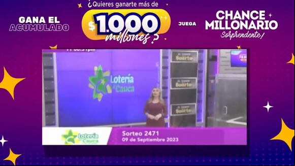 Lotería del Cauca del sábado 9 de septiembre