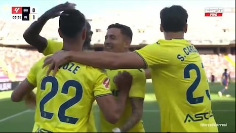 ¡Da la sorpresa! Goles de Pérez, Comesaña y Buchanan para el 2-3 del Barcelona vs Villarreal