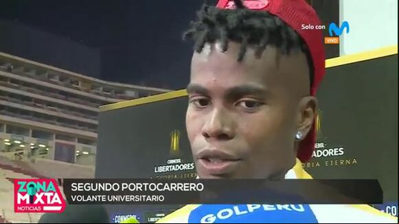 Segundo Portocarrero tras la derrota en la Copa Libertadores. (Video: Movistar)