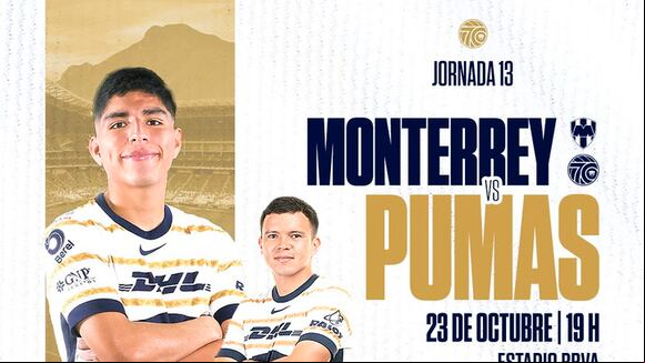 Monterrey vs Pumas por la fecha 13 de la Liga MX 2024. (Vídeo: @PumasUNAM).