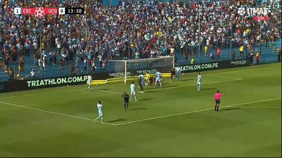 Gol de Teodoro Paredes para el 1-1 de Sporting Cristal vs Unión Comercio. (Video: L1 MAX)